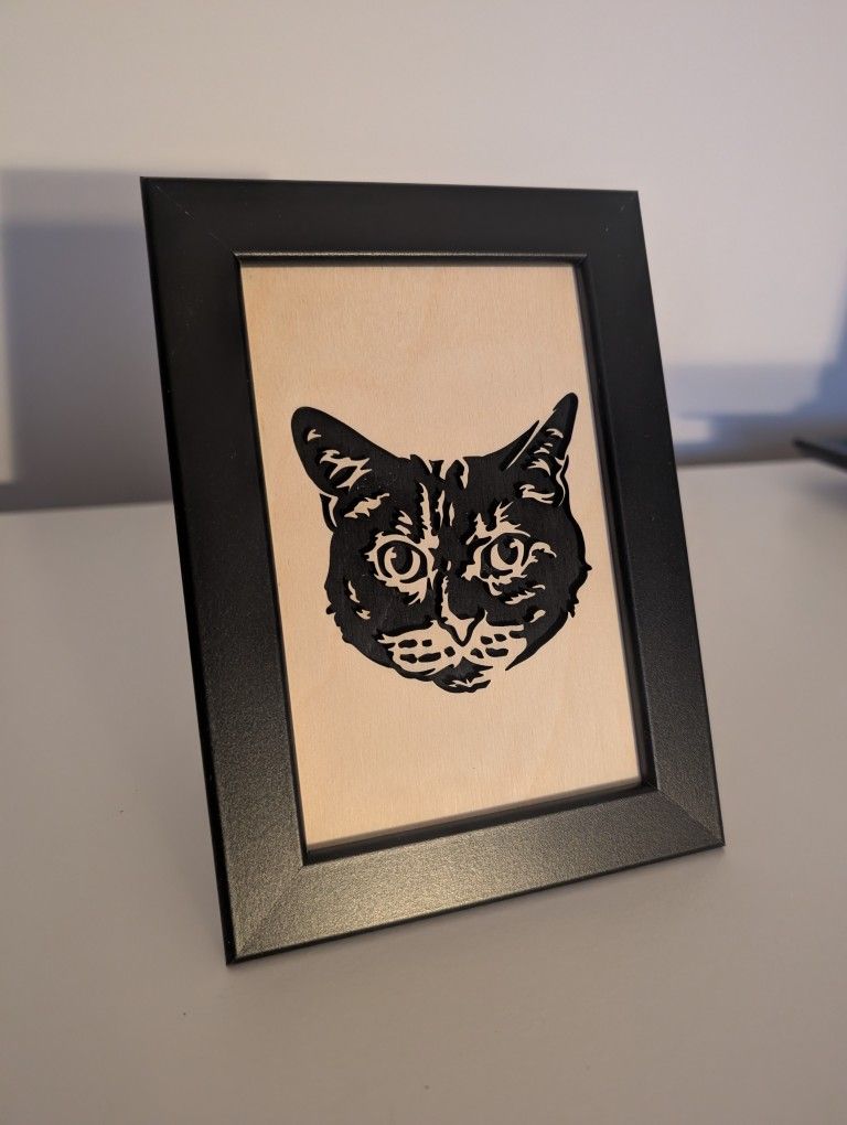 Portrait sur bois - Paiement initial 1/2