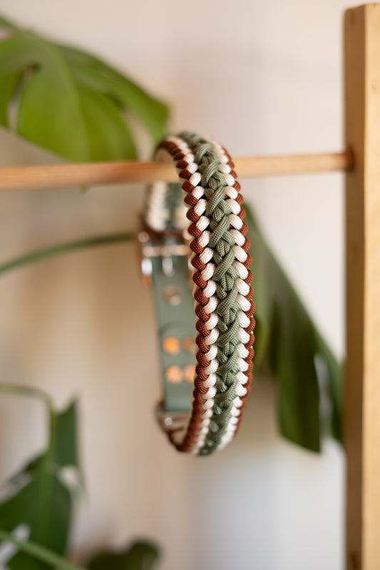 Choisis tes couleurs pour un collier sur-mesure, tressage paracorde fait main, produit artisanal résistant 