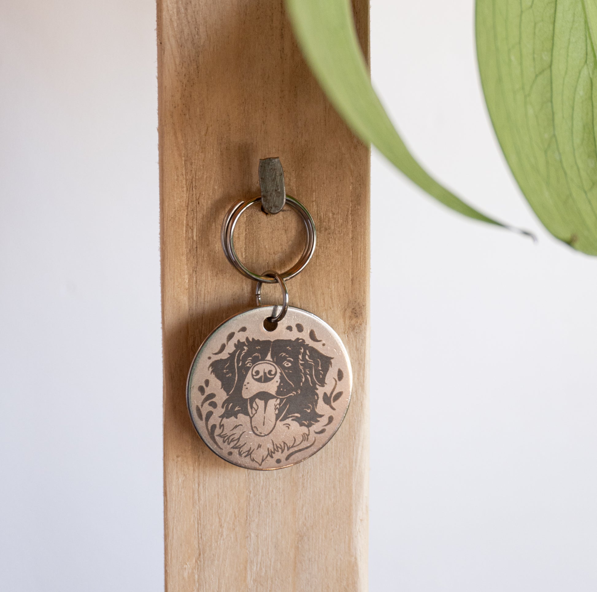 Bijoux pour chien sur mesure, art personnalisé, illustration border collie 