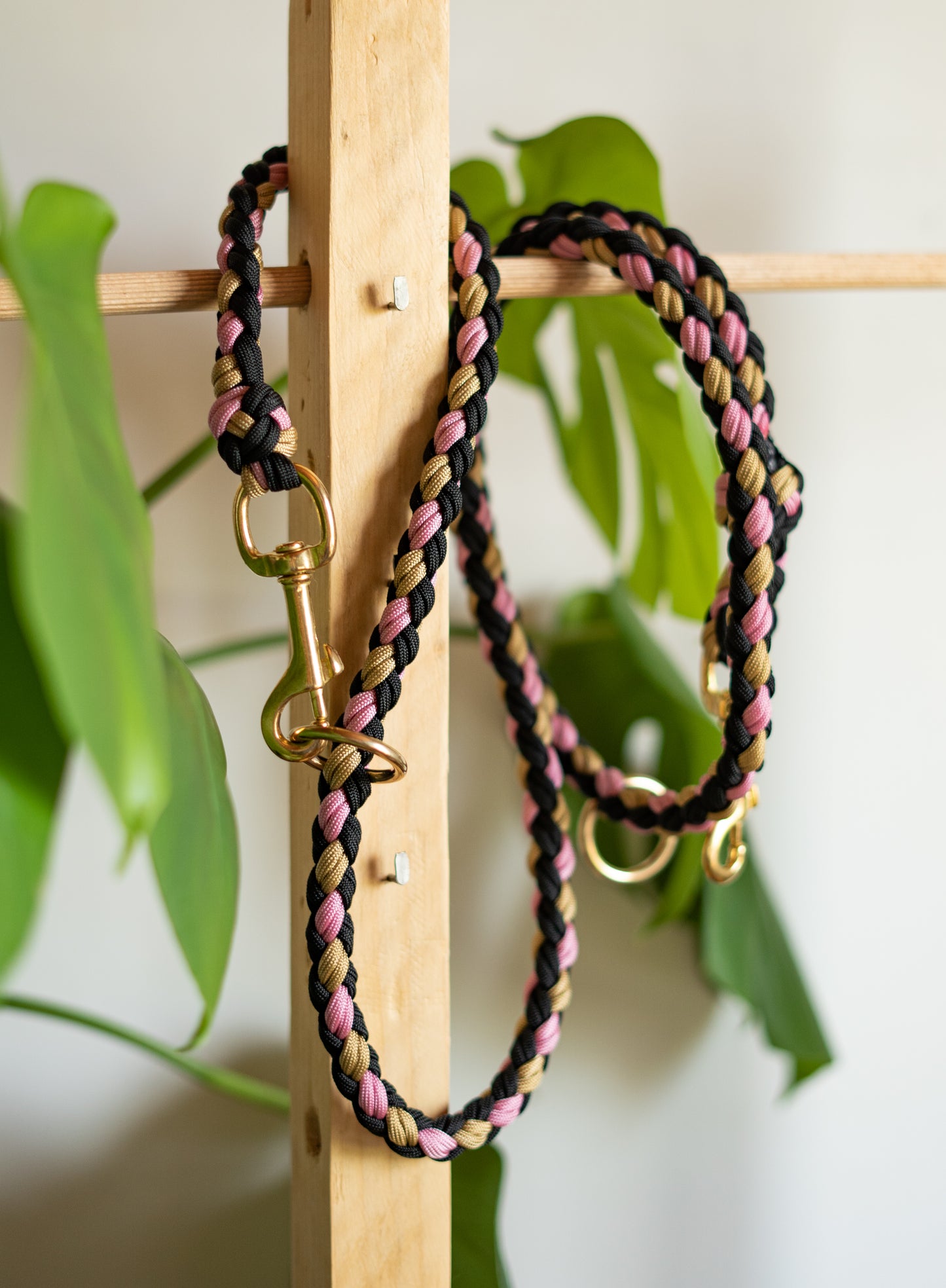 Magnifique laisse pour chien fait main, ultra-résistante en toute situation. Pour des balades en ville stylées, en toute sécurité