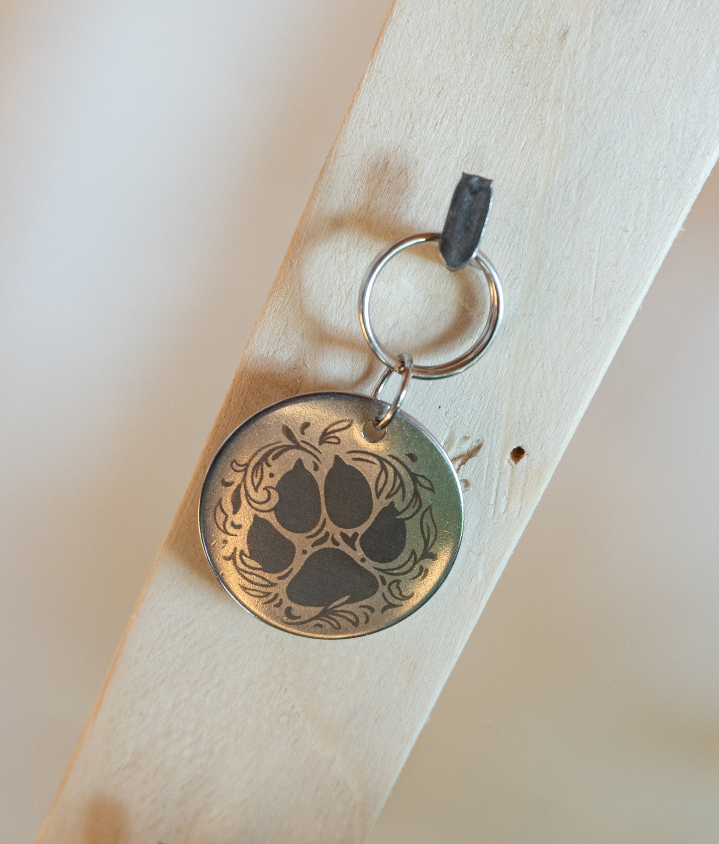 Illustration originale, médaille en acier inoxydable à personnaliser avec vos informations 
