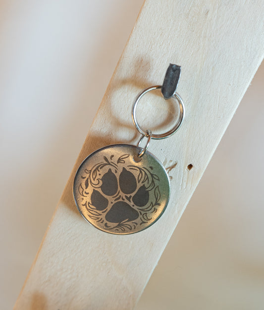 Illustration originale, médaille en acier inoxydable à personnaliser avec vos informations 