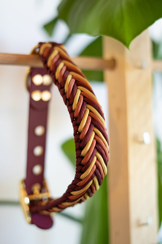 Collier haute gamme, solide et robuste pour toutes races de chien. Balade canine en ville ou à la campagne.