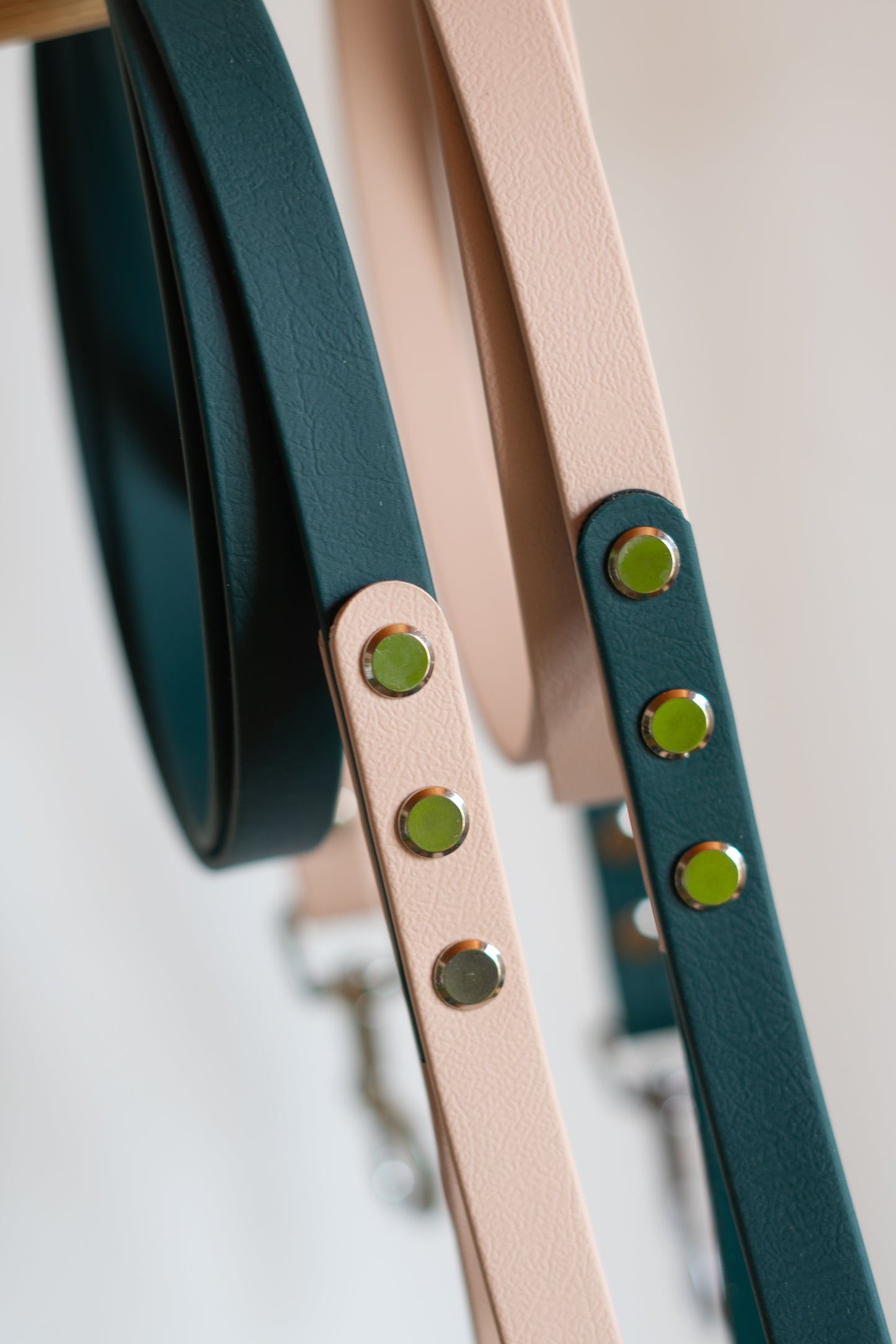 gros plan laisse biothane personnalisable ultra solide et facile à laver